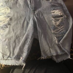 Well loved  American Eagle distressed shorts sz 12
